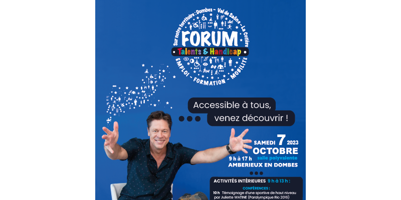 Ambérieux : 7 octobre : Forum Talents et Handicap